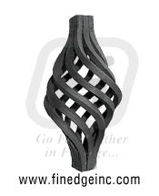 Wrought Iron basket - Ornamental Iron basket - gate baskets - mild steel baskets - twisted wire baskets - gate hardware - gate parts manufacturers exporters suppliers in india