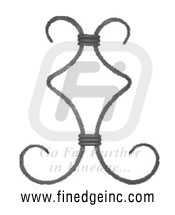 Wrought Iron Clip on Unit - Ornamental Iron Clip on Unit - gate Clip on Unit  - mild steel Clip on Unit - gate and fending parts manufacturers exporters suppliers in india