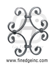 Wrought Iron Clip on Unit - Ornamental Iron Clip on Unit - gate Clip on Unit  - mild steel Clip on Unit - gate and fending parts manufacturers exporters suppliers in india