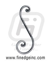 Wrought Iron scrolls - Ornamental Iron scrolls - gate scrolls - mild steel scrolls - cast iron scrolls - gate scrolls manufacturers exporters suppliers in india