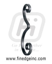 Wrought Iron scrolls - Ornamental Iron scrolls - gate scrolls - mild steel scrolls - cast iron scrolls - gate scrolls manufacturers exporters suppliers in india