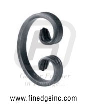 Wrought Iron scrolls - Ornamental Iron scrolls - gate scrolls - mild steel scrolls - cast iron scrolls - gate scrolls manufacturers exporters suppliers in india