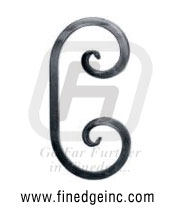 Wrought Iron scrolls - Ornamental Iron scrolls - gate scrolls - mild steel scrolls - cast iron scrolls - gate scrolls manufacturers exporters suppliers in india